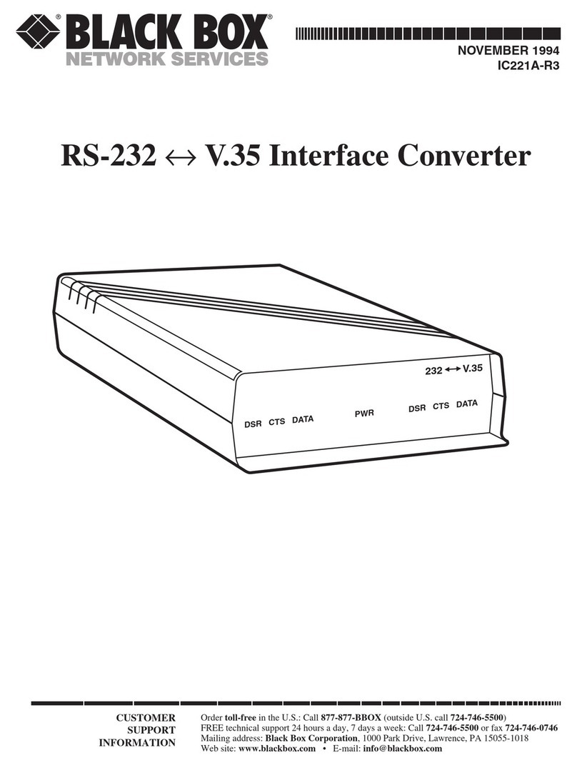 Black Box USB Director RS-232 User manual Black Box USB Director RS-232 User manual