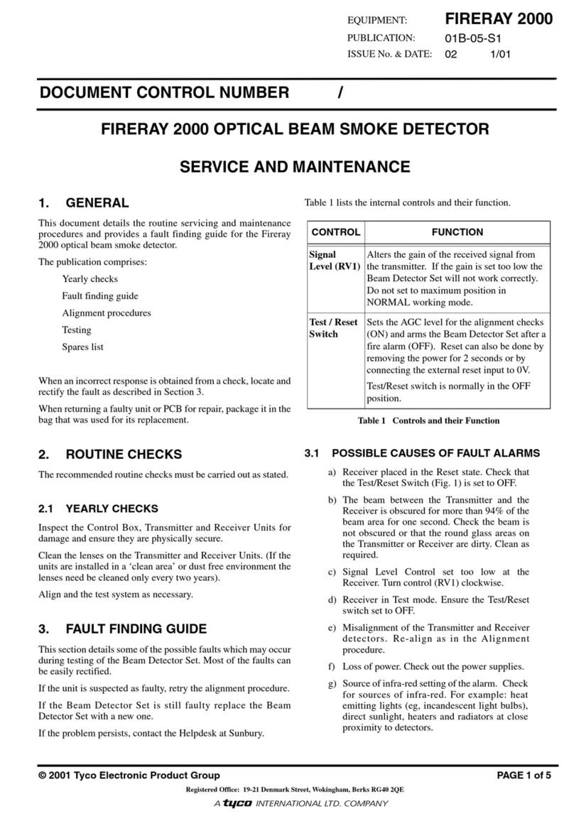 Fireray 2000 service and maintenance