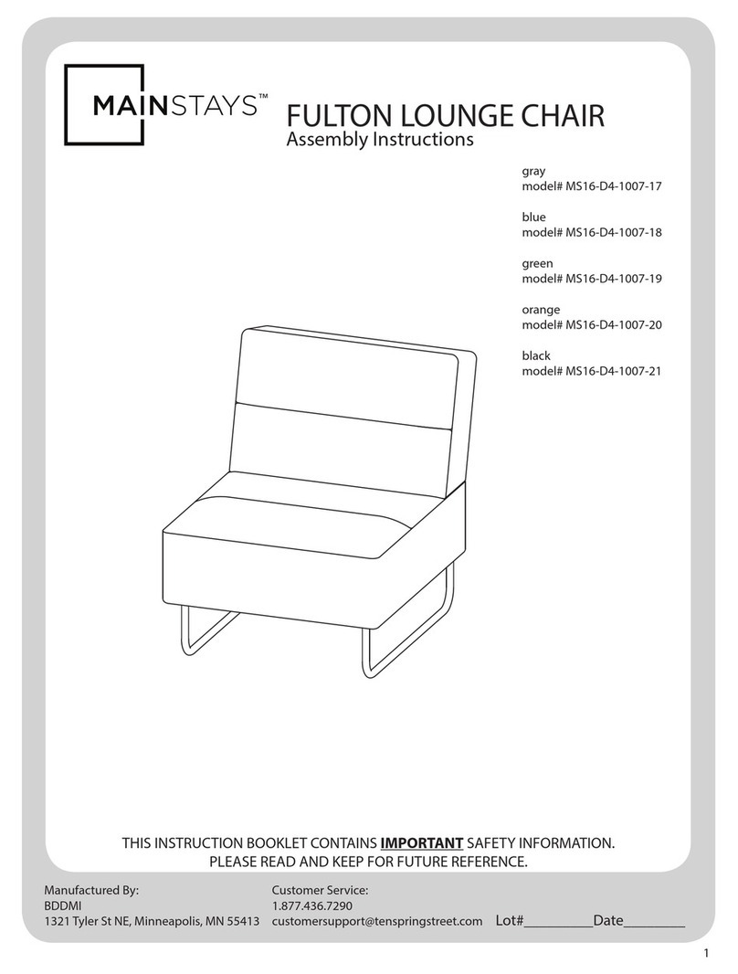 Mainstays FULTON MS16-D4-1007-17 User manual