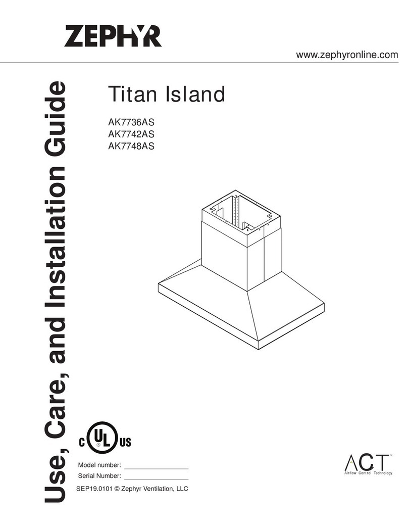 Zephyr Titan Island AK7742AS Installation guide