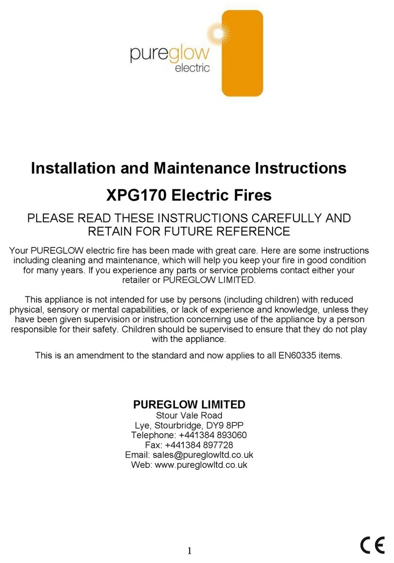Pure Glow XPG170 User manual