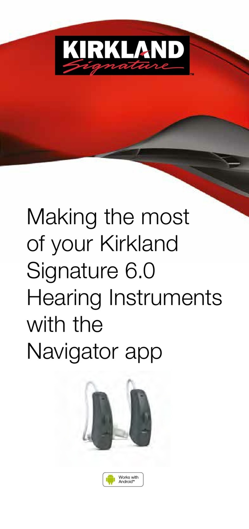 Kirkland Signature Signature 6.0 quick start guide