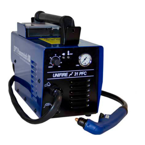 SPT Plasmateknik AB UNIFIRE 31PFC Instructions for use SPT Plasmateknik AB UNIFIRE 31PFC Instructions for use