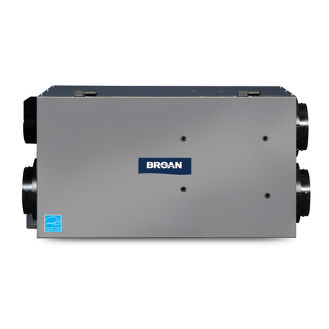 Broan HRV150S Series User manual