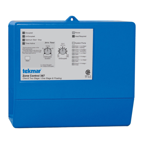 Tekmar Zone Control 367 User manual
