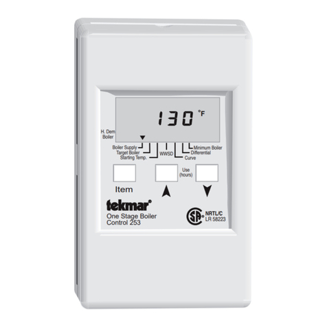 Tekmar One Stage Boiler Control 253 User manual