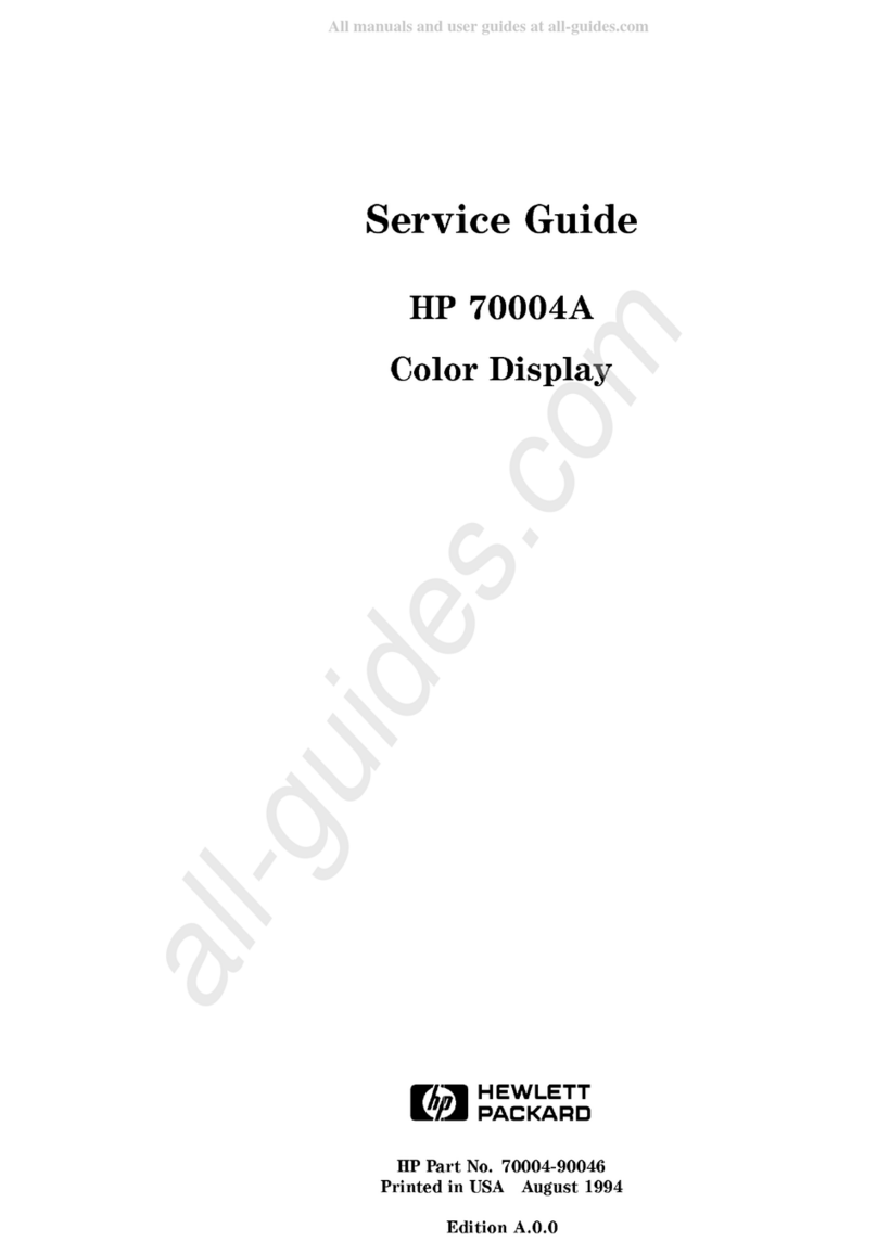HP 70004A User manual