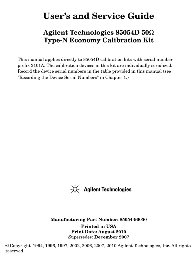 Agilent Technologies 85054D Manual