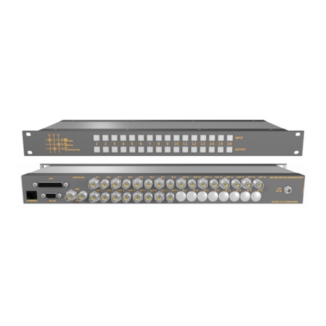 Matrix Switch Corporation MSC-1HD0816L User manual