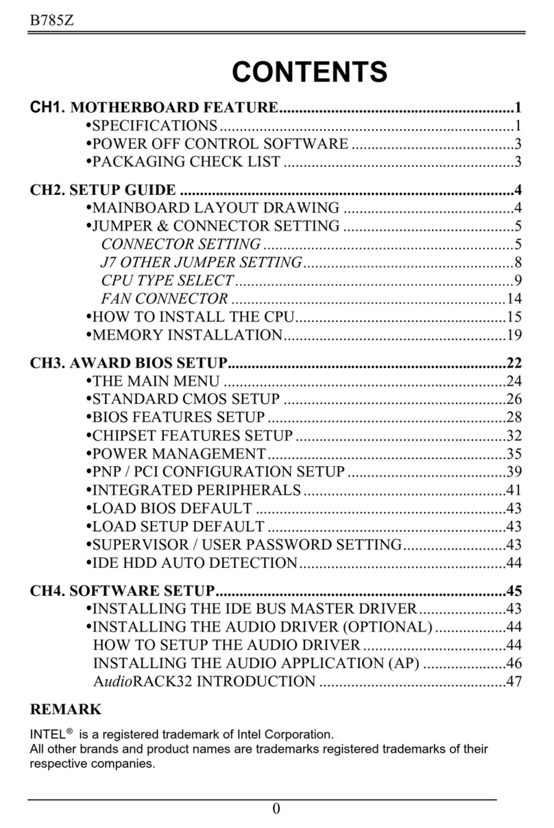 Intel B785Z User manual Intel B785Z User manual