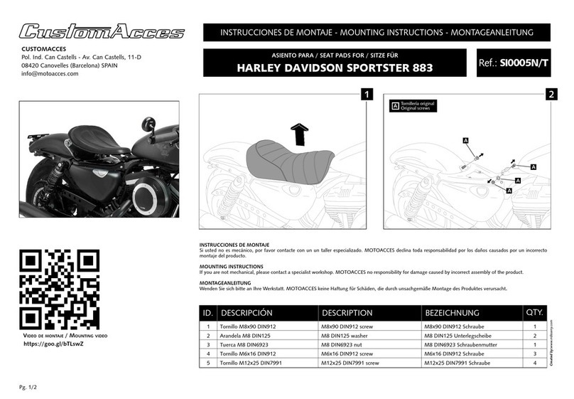 CUSTOMACCES SI0005N Mounting instructions CUSTOMACCES SI0005N Mounting instructions