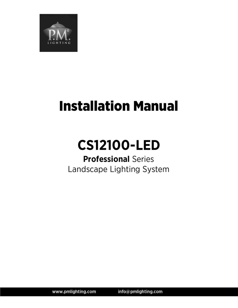 P. M. Lighting CS12100-LED installation manual P. M. Lighting CS12100-LED installation manual