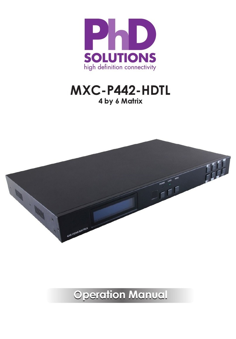 PhDsolutions MXC-P442-HDTL Operation manual