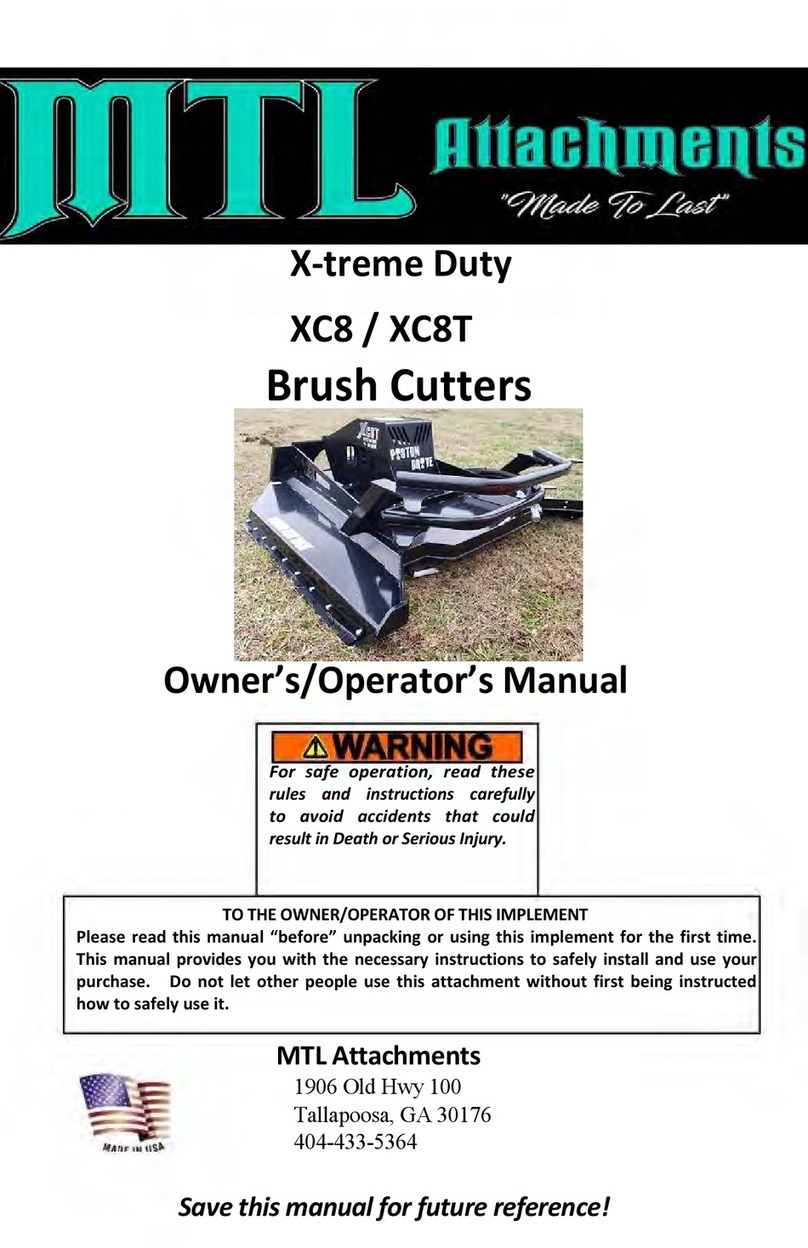 MTL XC8T Owner's/operator's manual