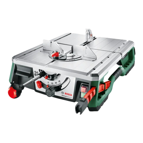 Bosch AdvancedTableCut 52 User manual