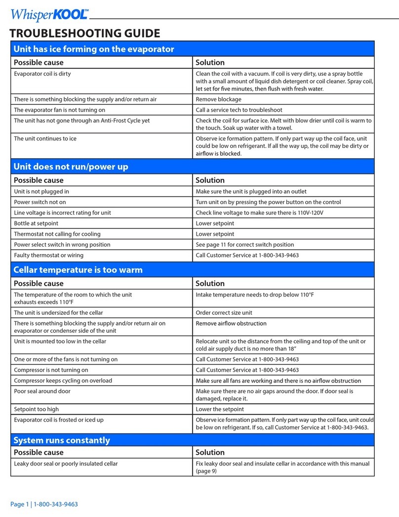 WHISPER KOOL Self-Contained Extreme Ti User manual