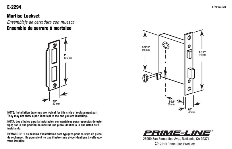 Prime-Line E-2294 quick start guide