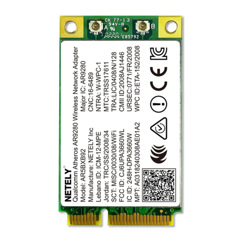 Atheros AR5BXB92 User manual