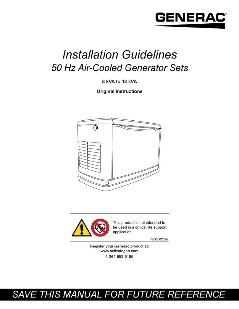 Generac Power Systems G007144 Installation guidelines