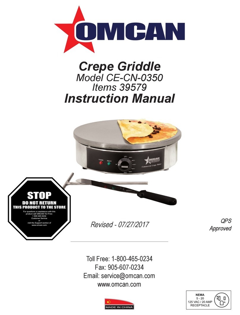 Omcan CE-CN-0350 instruction manual