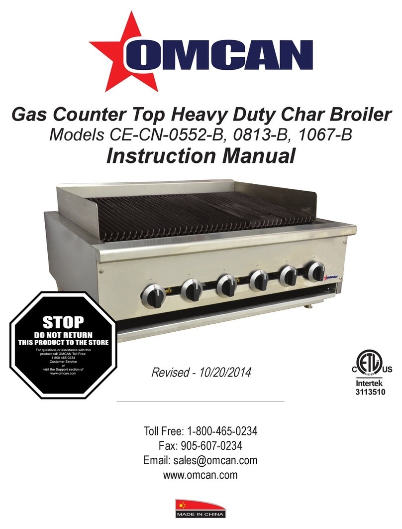 Omcan CE-CN-0552-B instruction manual