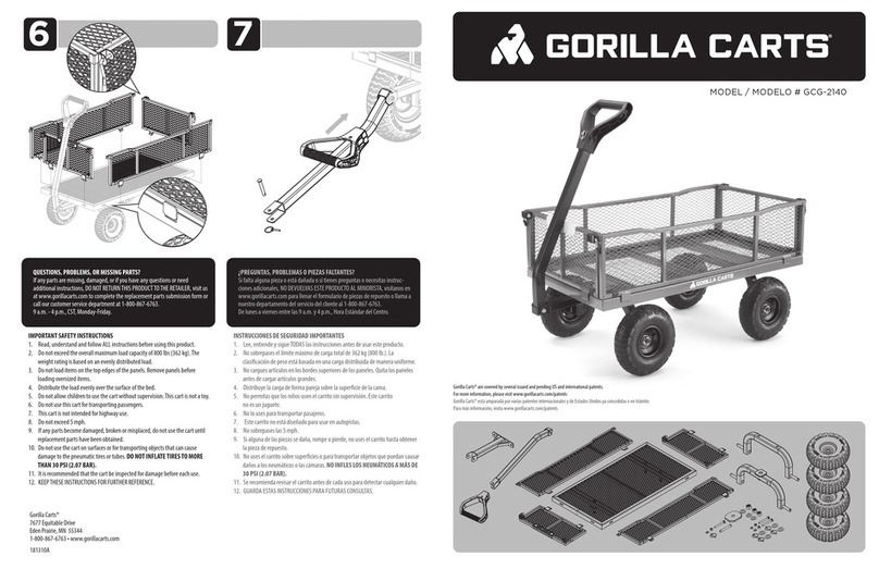 Gorilla Carts GCG-2140 User manual