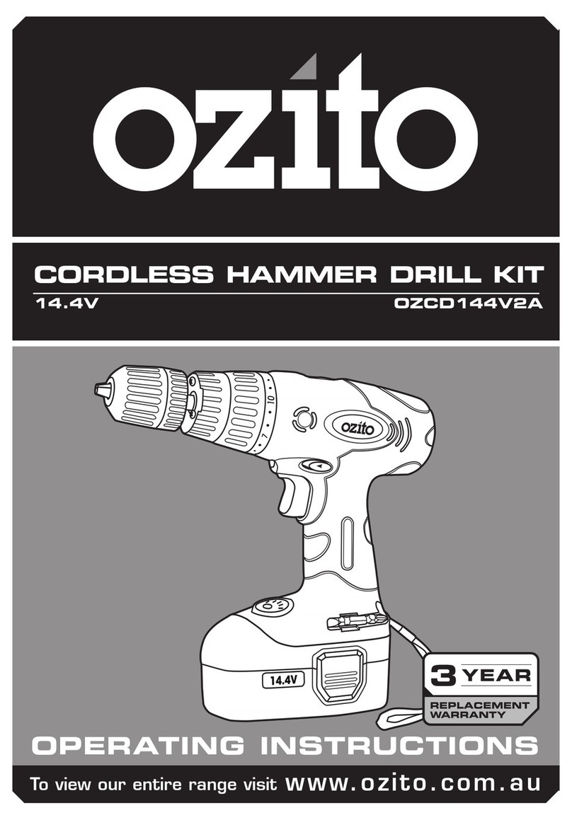Ozito OZCD144V2A operating instructions