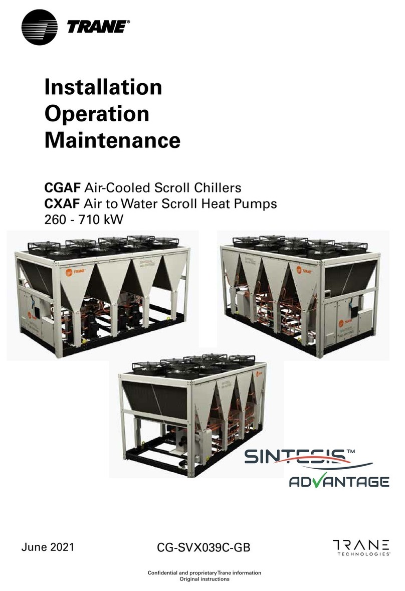 Trane SINTESIS ADVANTAGE CGAF Series Owner's manual