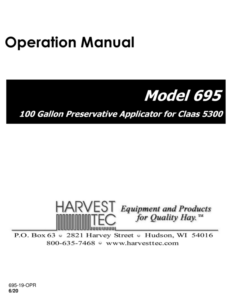 Harvest TEC 695 User manual Harvest TEC 695 User manual