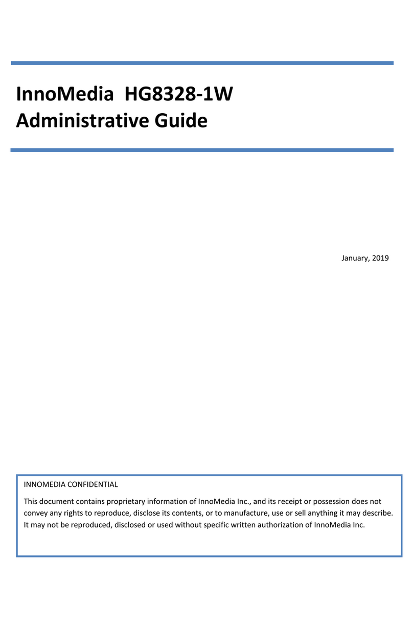 InnoMedia HG8328-1W Administrative guide