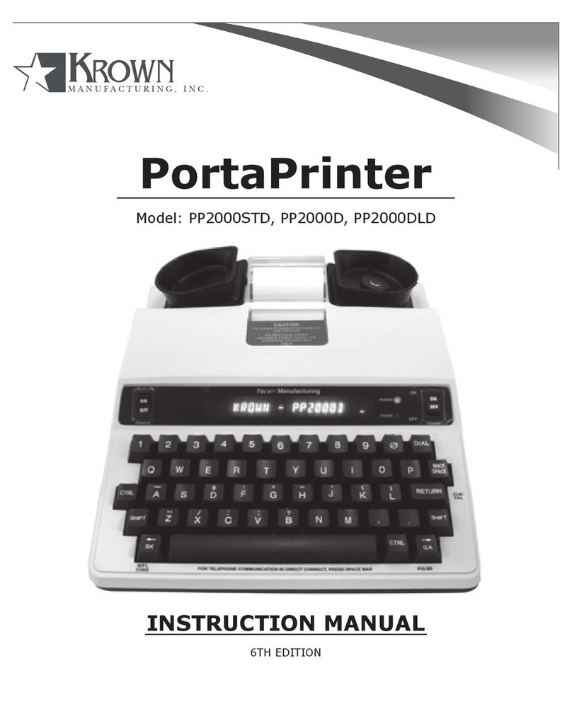 Krown PP2000STD User manual Krown PP2000STD User manual