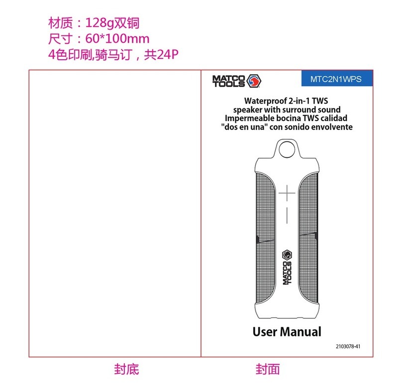 Matco Tools MTC2N1WPS user manual Matco Tools MTC2N1WPS user manual