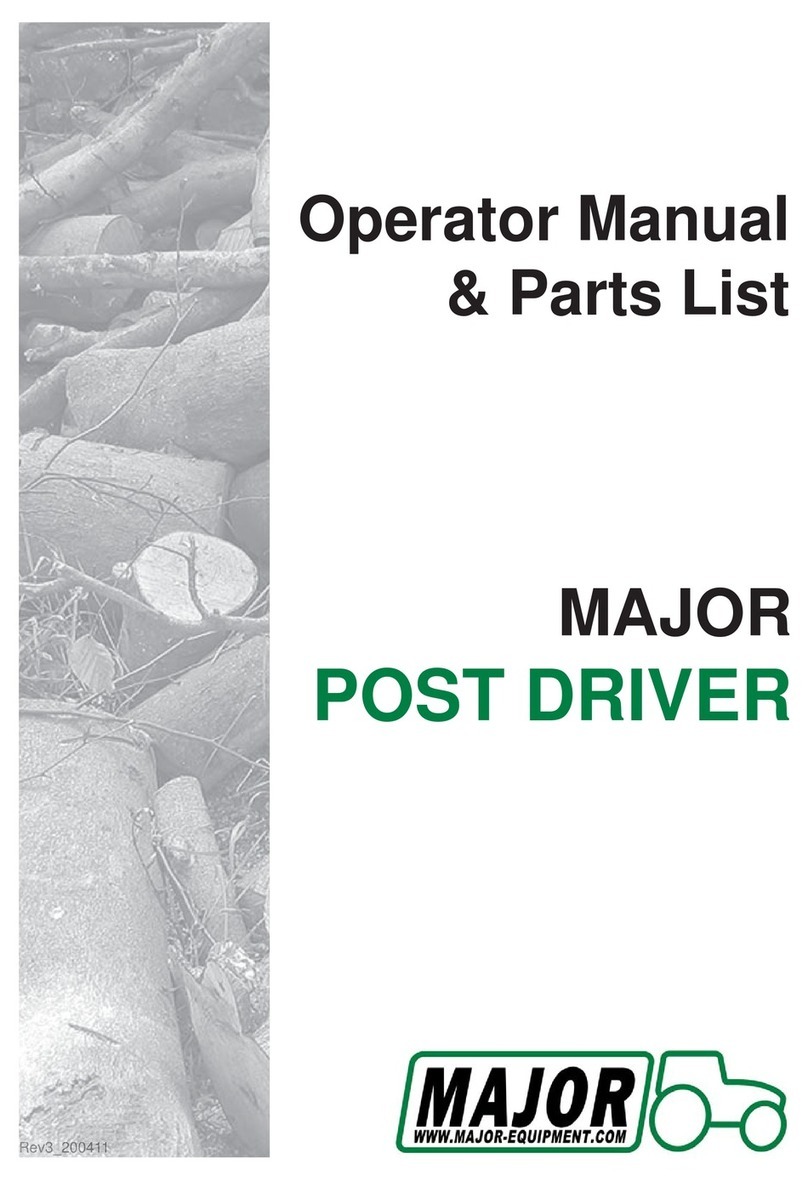 Major POST DRIVER Installation and operation manual