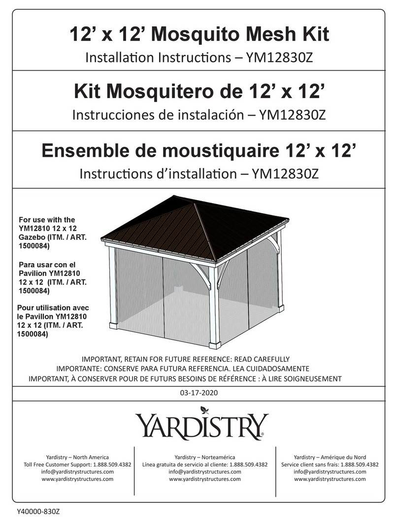 Yardistry YM12830Z installation instructions