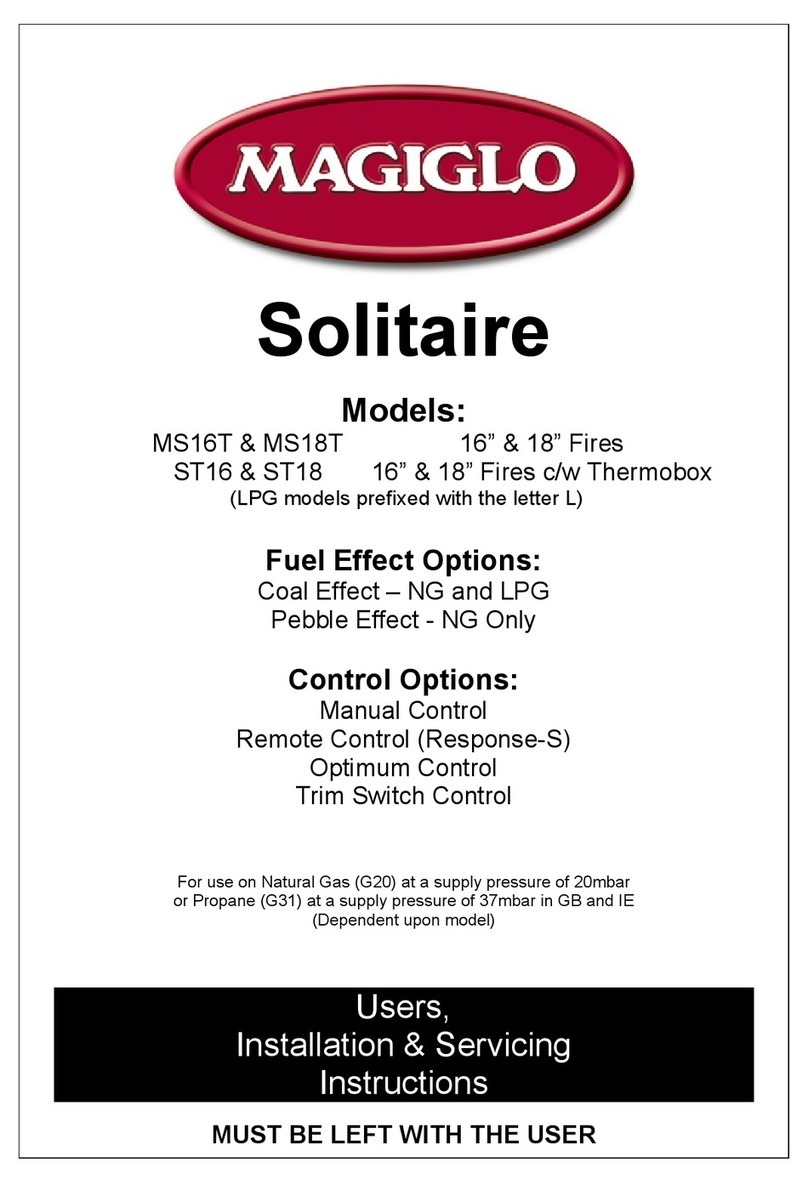 Magiglo Solitaire User, installation & servicing instructions Magiglo Solitaire User, installation & servicing instructions