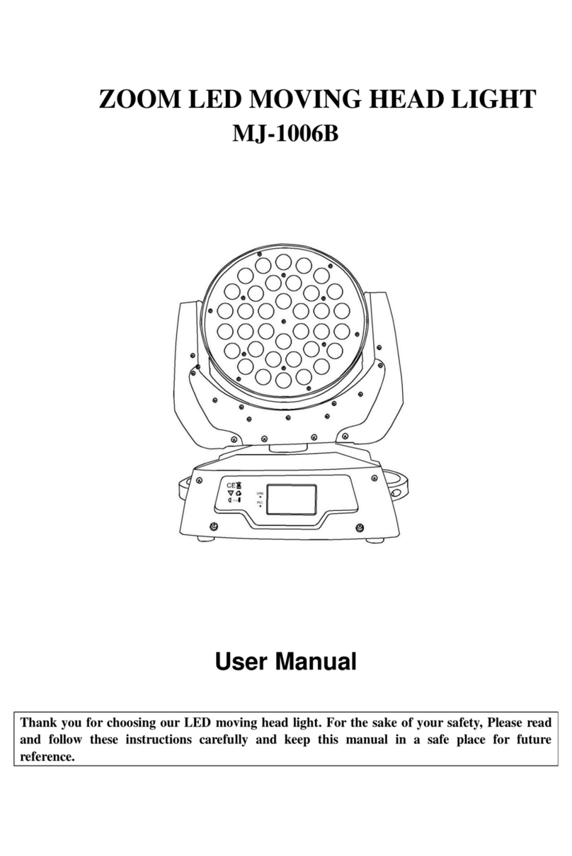 MJ LED LIGHTNING MJ-1006B User manual