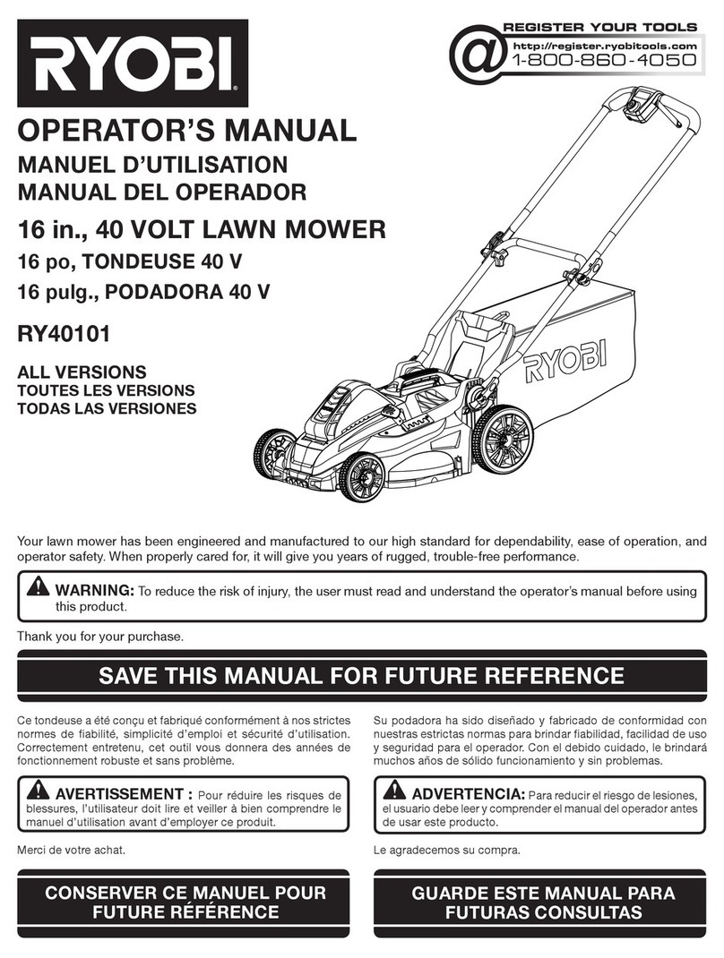 Ryobi RY40101 Operator's manual
