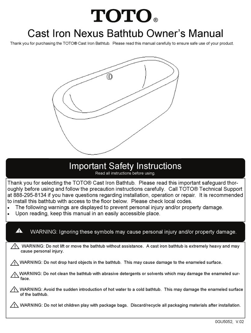 Toto FBF794S#01DCP owner's manual