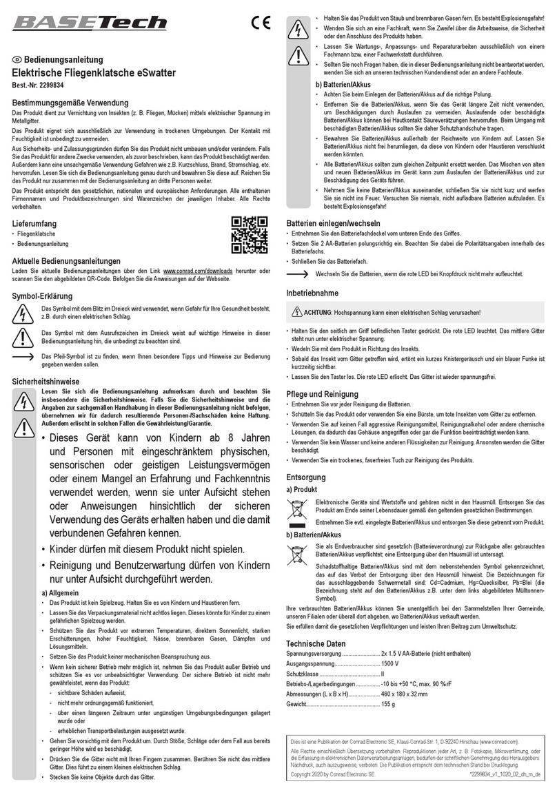 Conrad Electronic Basetech BT-2299834 operating instructions