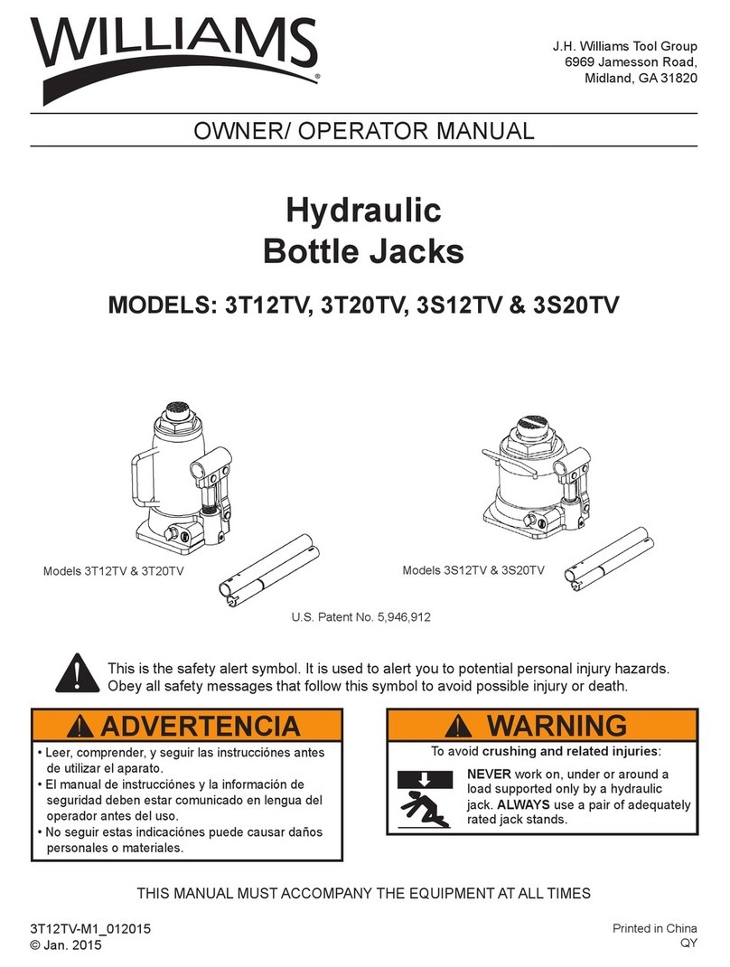 Williams 3T12TV Owner's/operator's manual