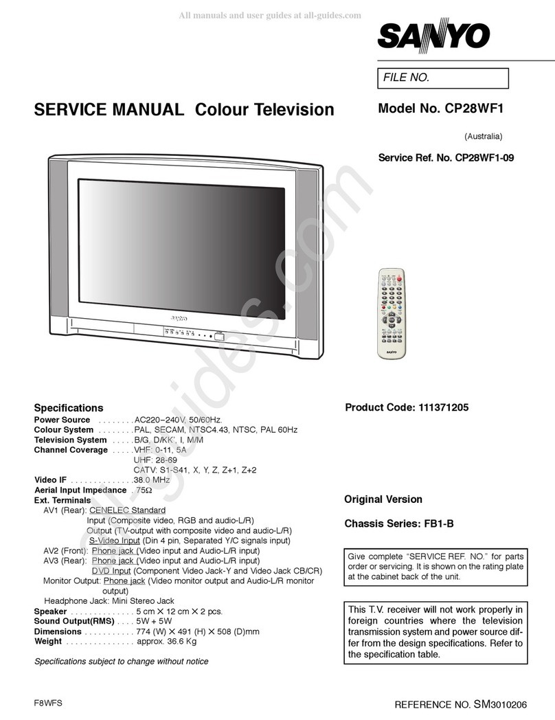 Sanyo CP28WF1 Service manual
