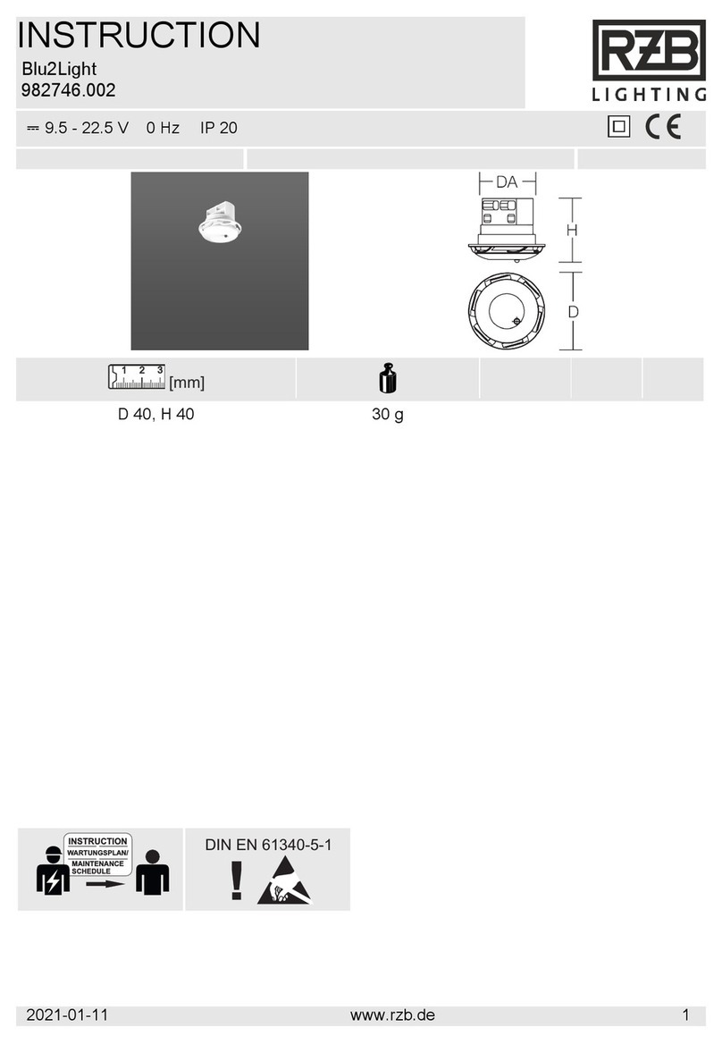 RZB Lighting Blu2Light User manual