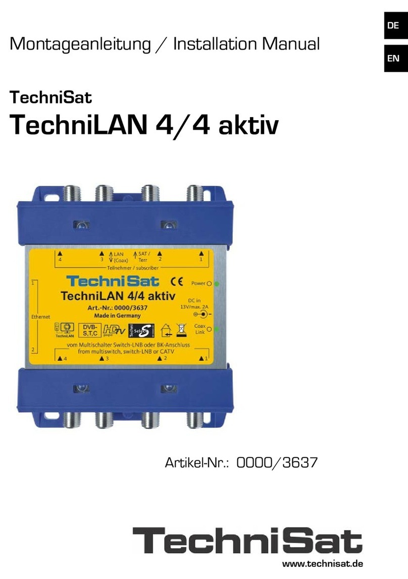 TechniSat TechniLAN 4/4 aktiv installation manual