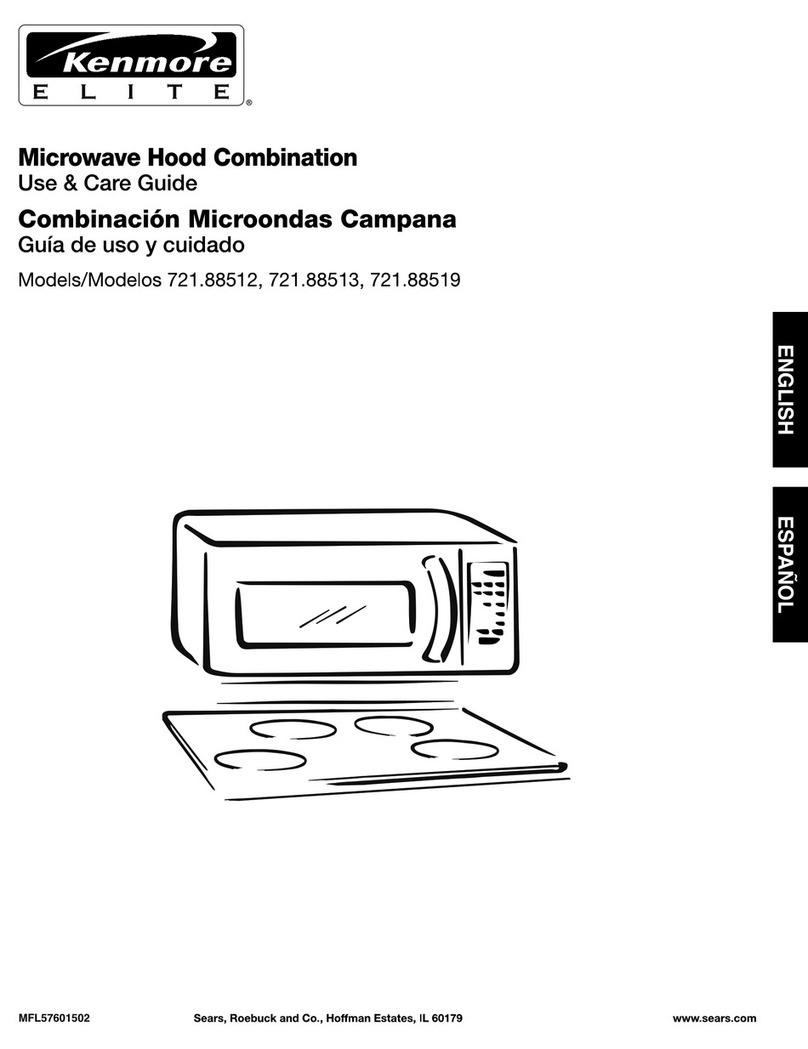 Kenmore 721.88512 User manual