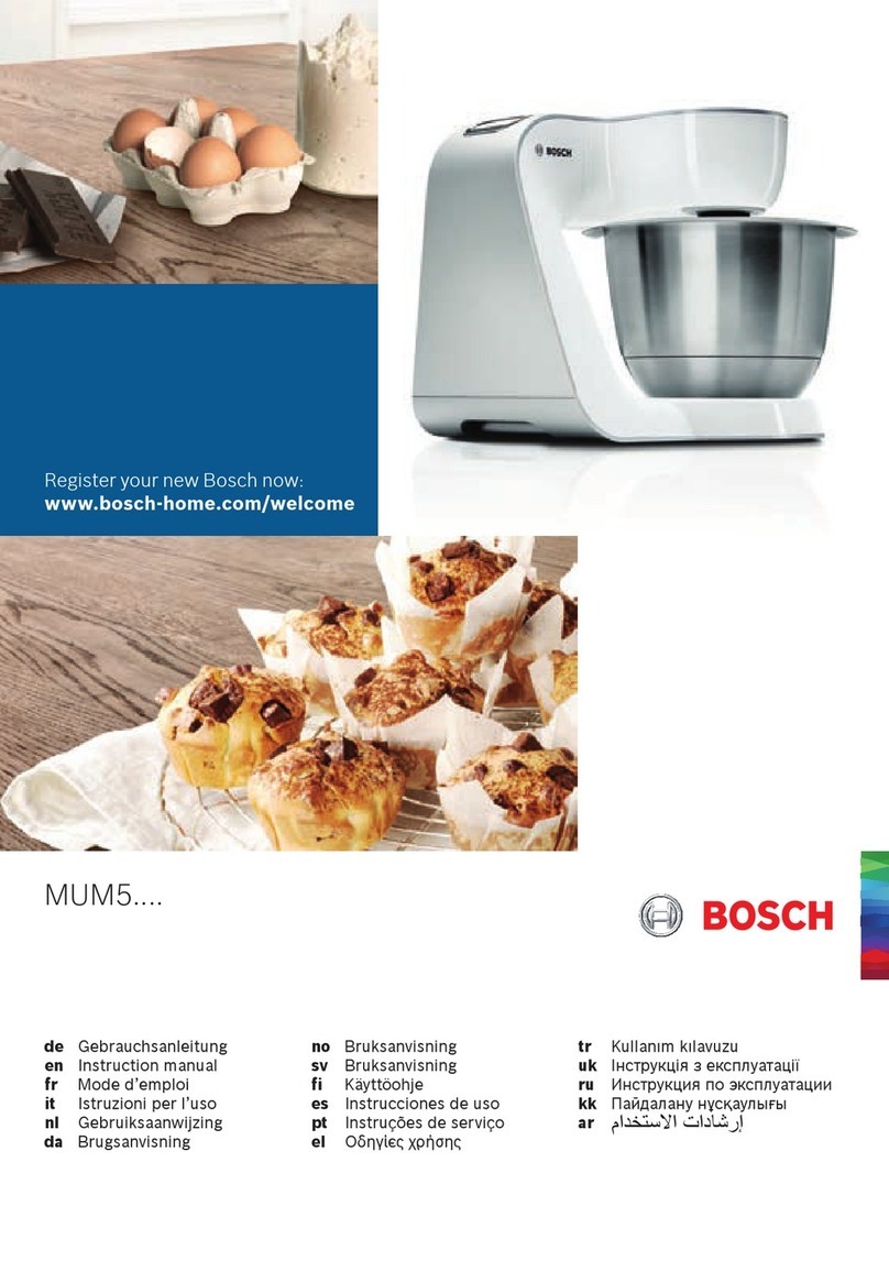 Bosch MUM58234 User manual