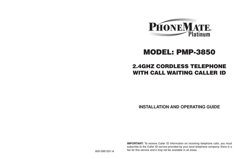 PhoneMate PMP-3850 Installation and operating guide