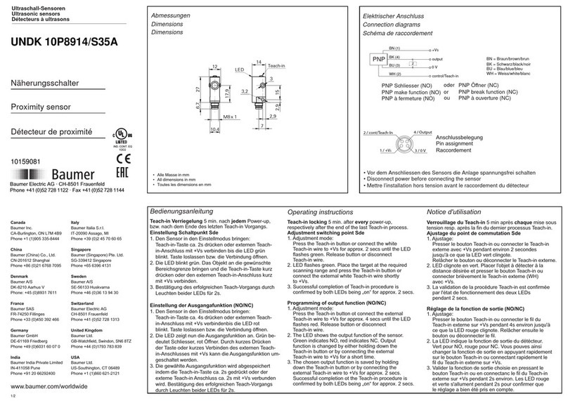 Baumer UNDK 10P8914/S35A quick start guide