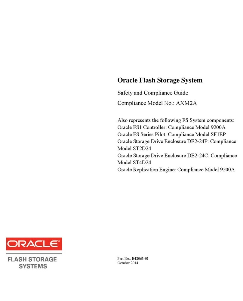Oracle 9200A Safety and compliance guide