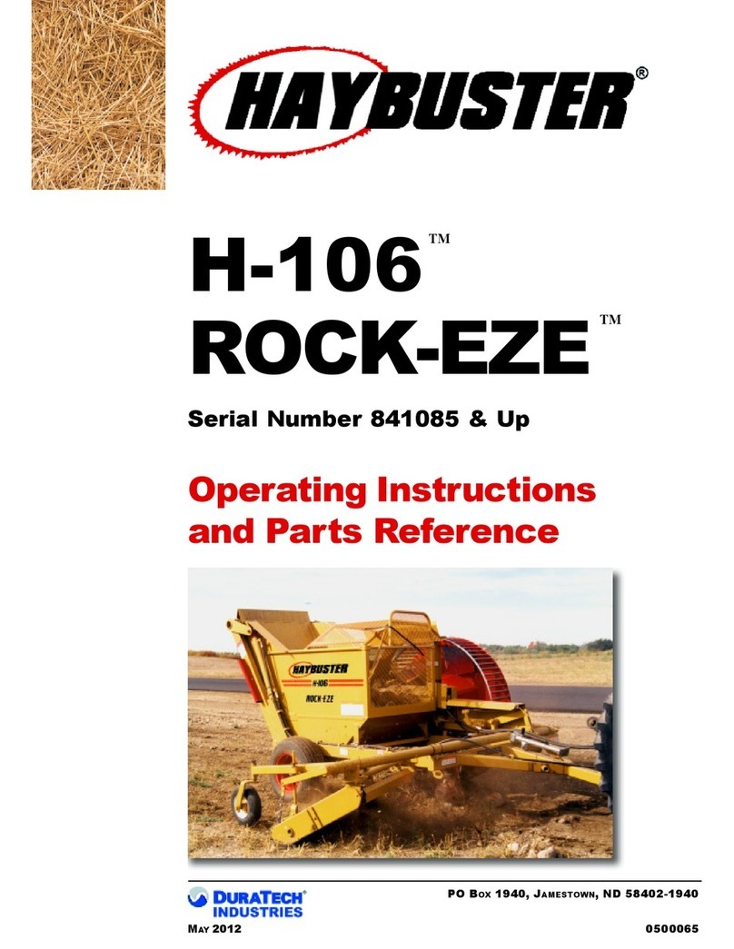 Haybuster ROCK-EZE H-106 Parts list manual