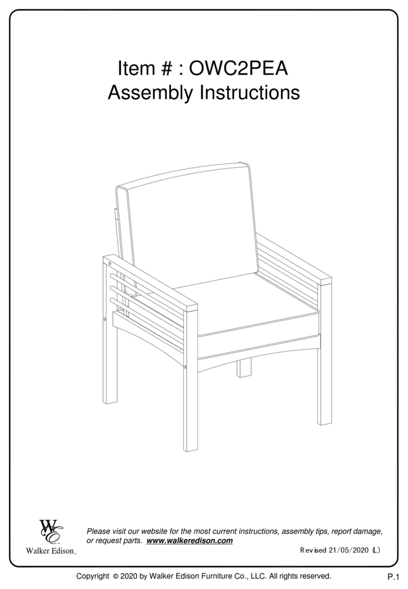 Walker Edison OWC2PEA User manual